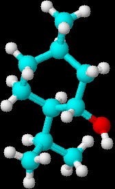 Molekülmodell (+)-Isomenthol (8755 Byte)
