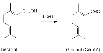 Oxidation von Geraniol