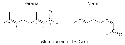 Strukturformel: Citral