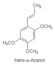 Strukturformel von alpha-Asaron