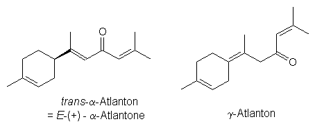 Strukturformeln der Atlantone