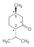 Konfiguration von (-)-Menthon