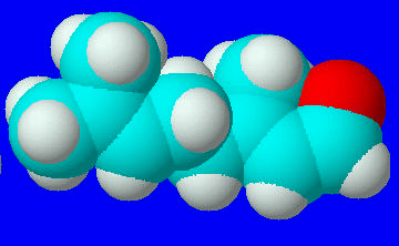 3D-Strukturformel von Geranial