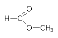 Strukturformel Methyl-formiat