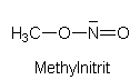 Strukturformel Methylnitrit