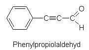 Struktur von Phenylpropiolaldehyd (1387 Byte)